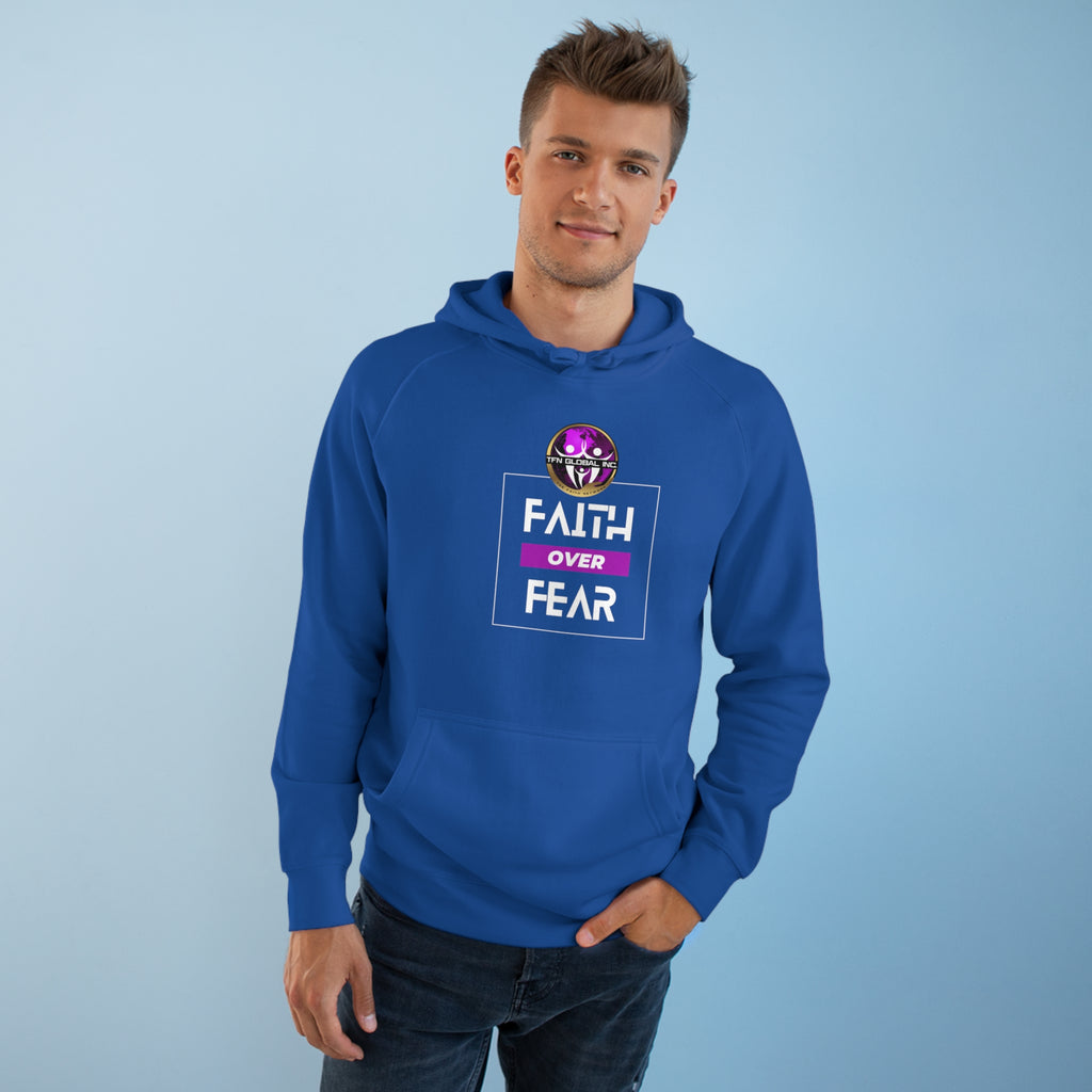 FAITH OVER FEAR Unisex Supply Hoodie I Bold FAITH OVER FEAR Hoodie - Unisex Fit I Comfort and Courage: FAITH OVER FEAR Hoodie I I Stay Strong In FAITH OVER FEAR - Unisex Hoodies