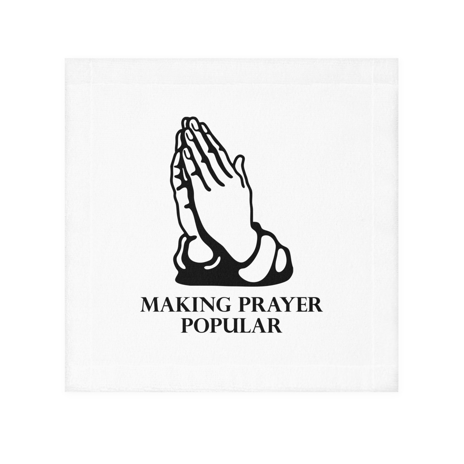 Prayer Made Popular Face Towel l Making Prayer Popular Face Towel