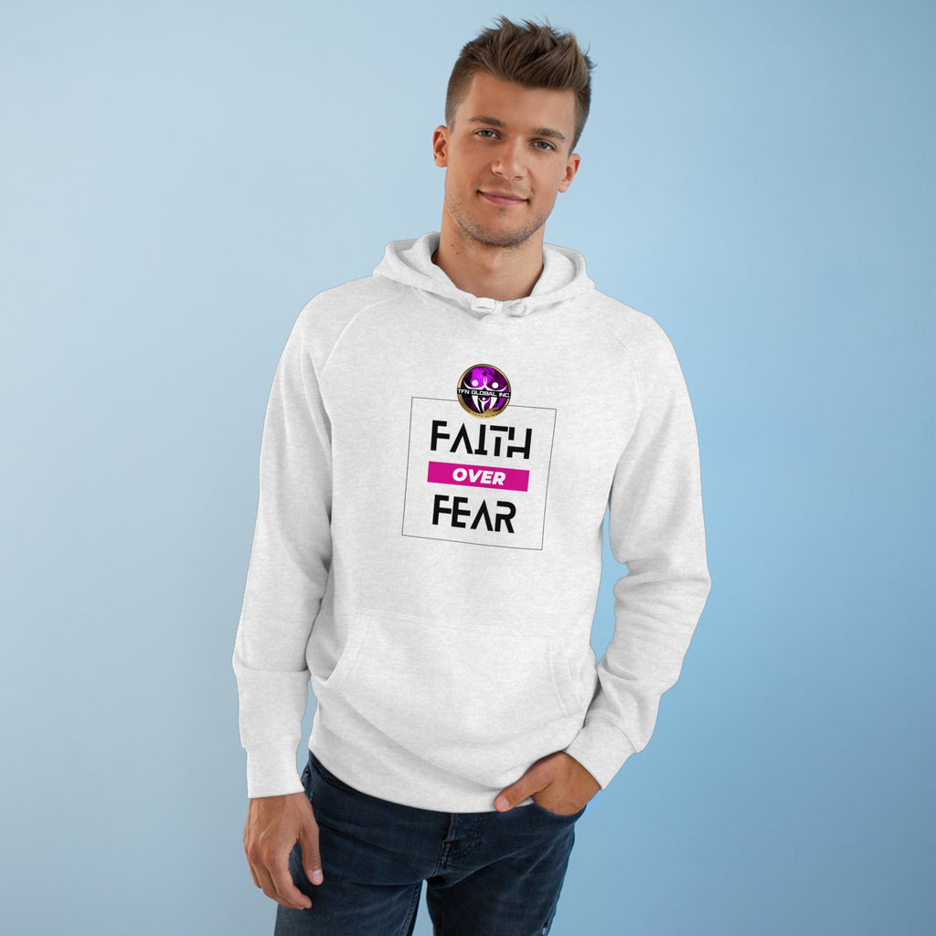 FAITH OVER FEAR Unisex Supply Hoodie I Bold FAITH OVER FEAR Hoodie - Unisex Fit I Comfort and Courage: FAITH OVER FEAR Hoodie I I Stay Strong In FAITH OVER FEAR - Unisex Hoodies
