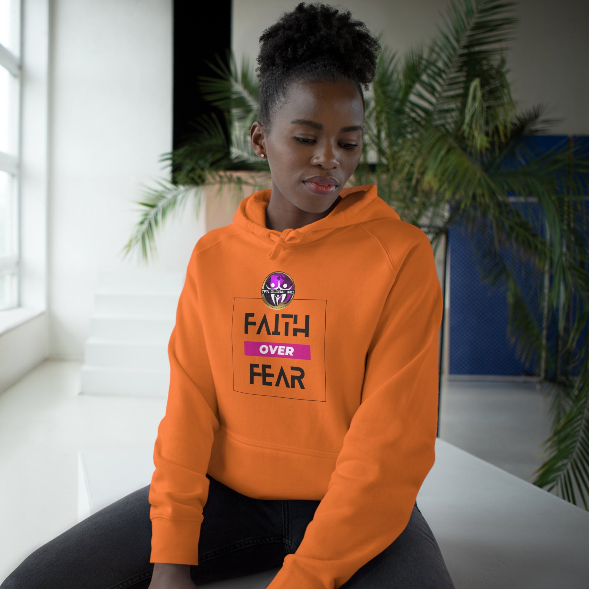 FAITH OVER FEAR Unisex Supply Hoodie I Bold FAITH OVER FEAR Hoodie - Unisex Fit I Comfort and Courage: FAITH OVER FEAR Hoodie I I Stay Strong In FAITH OVER FEAR - Unisex Hoodies