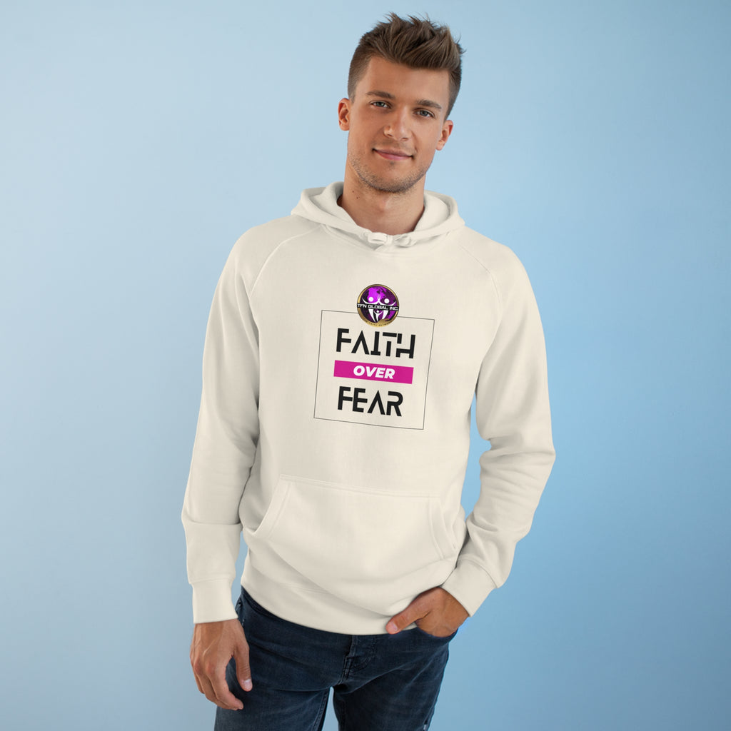 FAITH OVER FEAR Unisex Supply Hoodie I Bold FAITH OVER FEAR Hoodie - Unisex Fit I Comfort and Courage: FAITH OVER FEAR Hoodie I I Stay Strong In FAITH OVER FEAR - Unisex Hoodies
