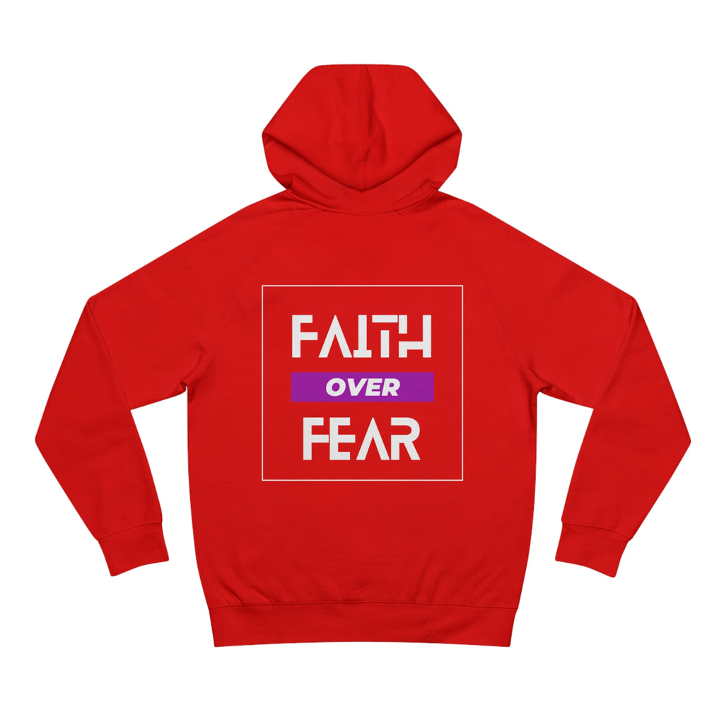 FAITH OVER FEAR Unisex Supply Hoodie I Bold FAITH OVER FEAR Hoodie - Unisex Fit I Comfort and Courage: FAITH OVER FEAR Hoodie I I Stay Strong In FAITH OVER FEAR - Unisex Hoodies