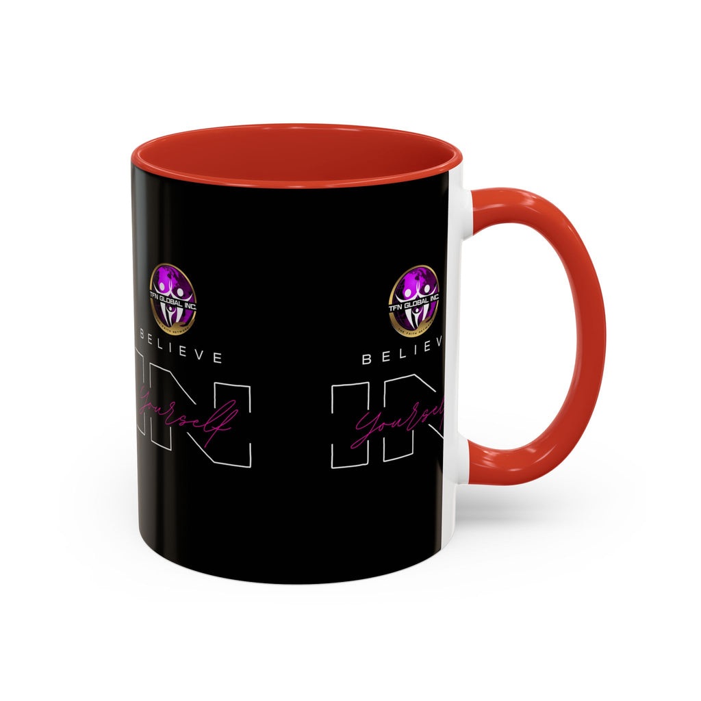 Believe in Yourself Accent Coffee Mug - 11oz I 15oz Accent Mug: Believe in Yourself Motivation I Empowering Believe in Yourself Motivation I Empowering Believe in Yourself Coffee Mug - 11oz I 15oz Accent Mug with Inspirational "Believe in Yourself" Print