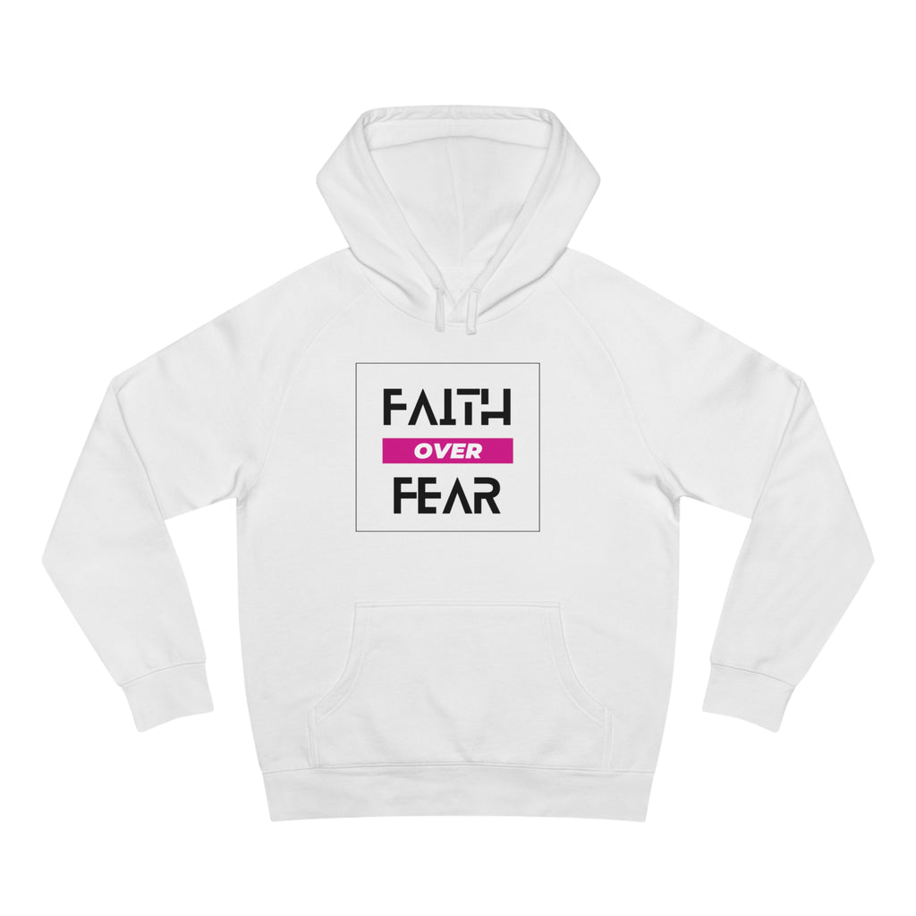 FAITH OVER FEAR Unisex Supply Hoodie I Bold FAITH OVER FEAR Hoodie - Unisex Fit I Comfort and Courage: FAITH OVER FEAR Hoodie I I Stay Strong In FAITH OVER FEAR - Unisex Hoodies