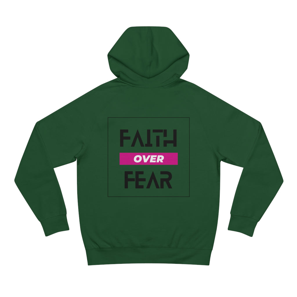 FAITH OVER FEAR Unisex Supply Hoodie I Bold FAITH OVER FEAR Hoodie - Unisex Fit I Comfort and Courage: FAITH OVER FEAR Hoodie I I Stay Strong In FAITH OVER FEAR - Unisex Hoodies