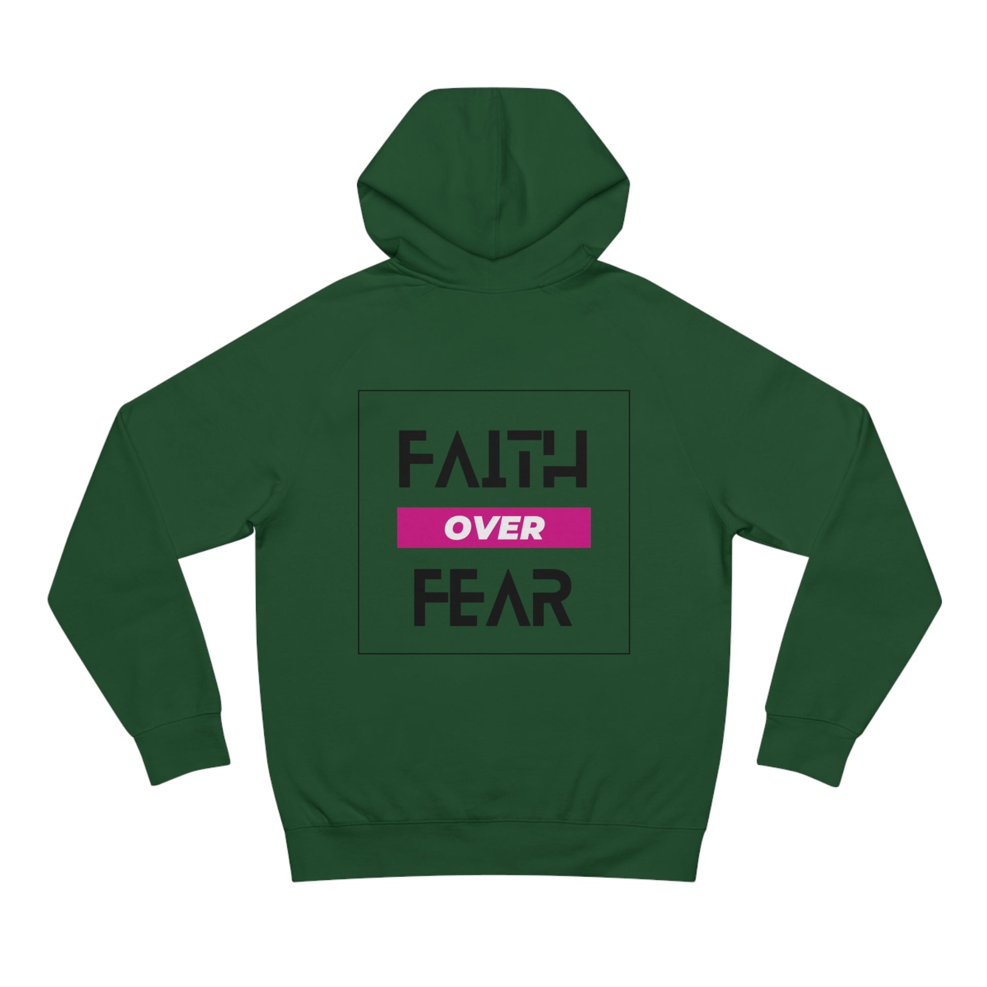 FAITH OVER FEAR Unisex Supply Hoodie I Bold FAITH OVER FEAR Hoodie - Unisex Fit I Comfort and Courage: FAITH OVER FEAR Hoodie I I Stay Strong In FAITH OVER FEAR - Unisex Hoodies