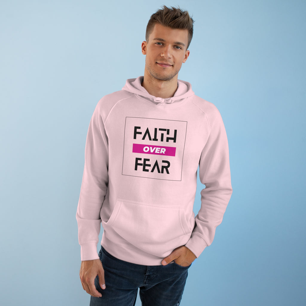 FAITH OVER FEAR Unisex Supply Hoodie I Bold FAITH OVER FEAR Hoodie - Unisex Fit I Comfort and Courage: FAITH OVER FEAR Hoodie I I Stay Strong In FAITH OVER FEAR - Unisex Hoodies