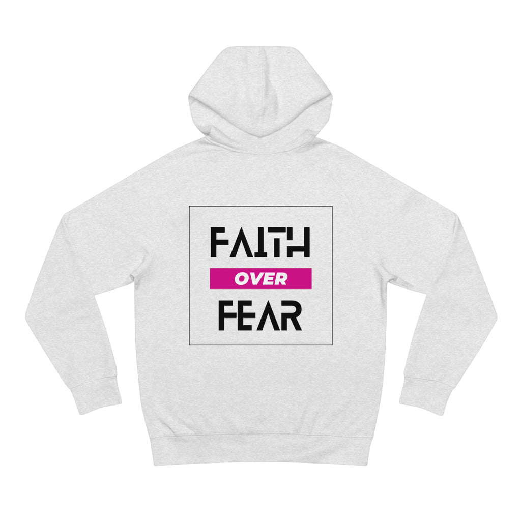 FAITH OVER FEAR Unisex Supply Hoodie I Bold FAITH OVER FEAR Hoodie - Unisex Fit I Comfort and Courage: FAITH OVER FEAR Hoodie I I Stay Strong In FAITH OVER FEAR - Unisex Hoodies