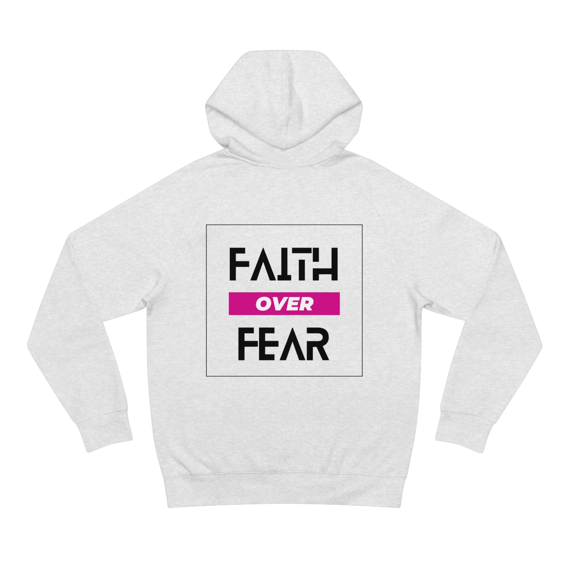 FAITH OVER FEAR Unisex Supply Hoodie I Bold FAITH OVER FEAR Hoodie - Unisex Fit I Comfort and Courage: FAITH OVER FEAR Hoodie I I Stay Strong In FAITH OVER FEAR - Unisex Hoodies