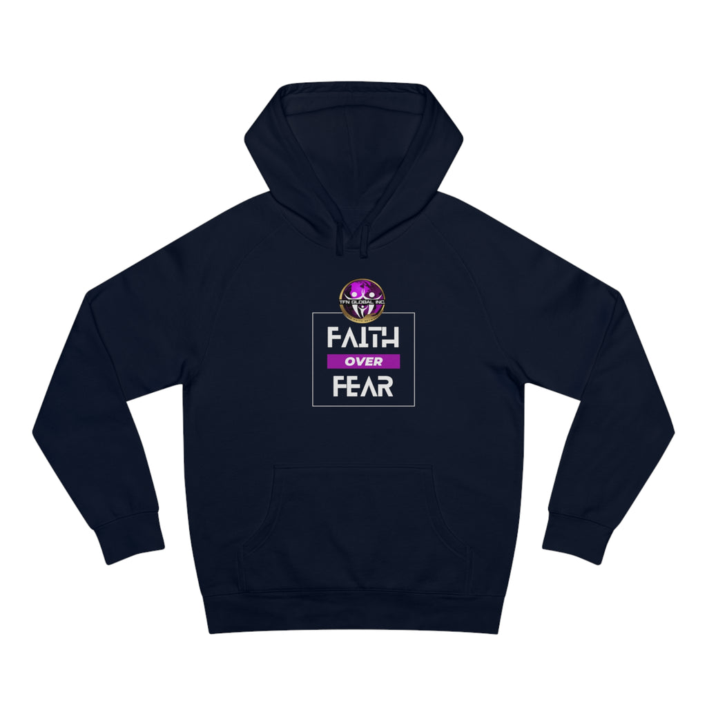 FAITH OVER FEAR Unisex Supply Hoodie I Bold FAITH OVER FEAR Hoodie - Unisex Fit I Comfort and Courage: FAITH OVER FEAR Hoodie I I Stay Strong In FAITH OVER FEAR - Unisex Hoodies