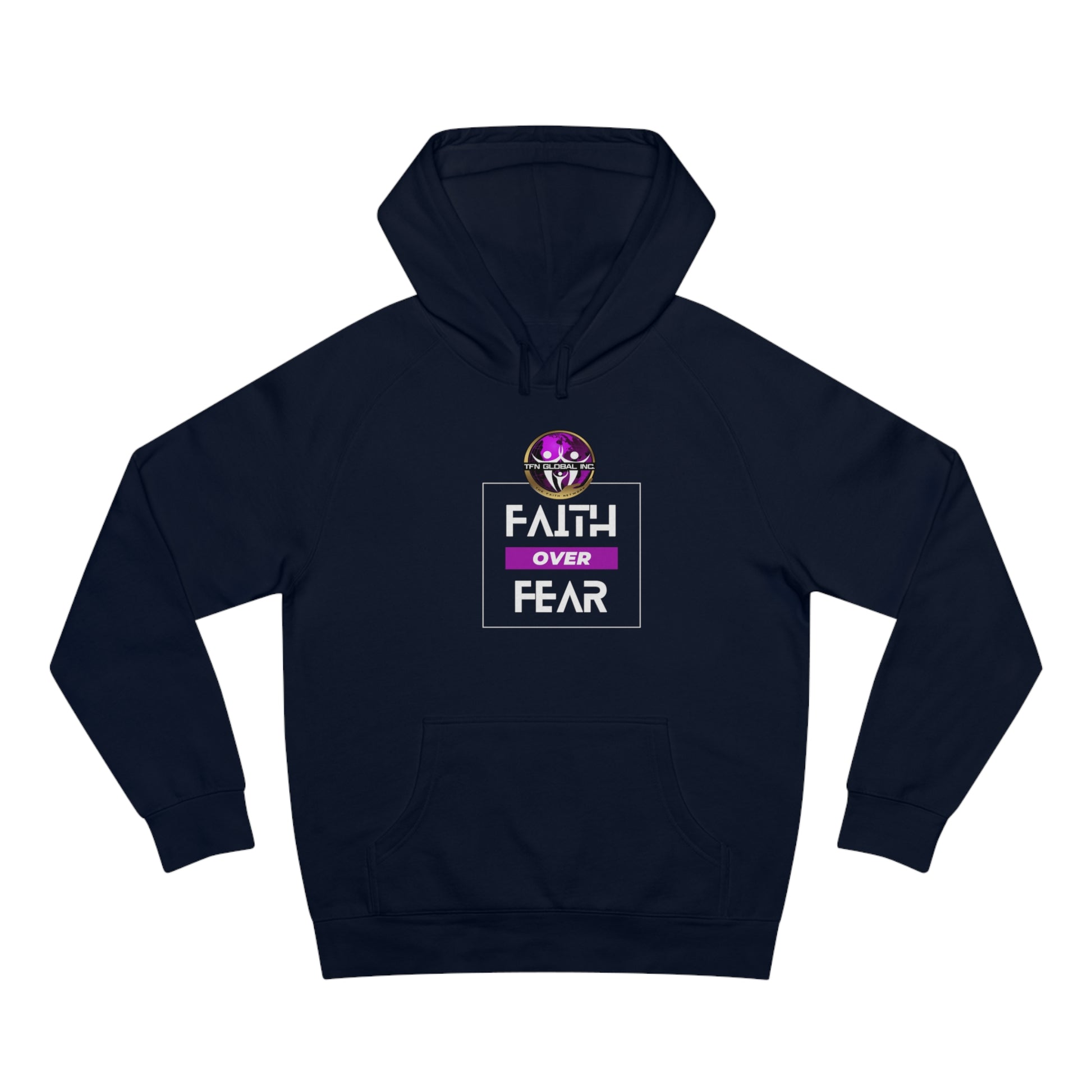 FAITH OVER FEAR Unisex Supply Hoodie I Bold FAITH OVER FEAR Hoodie - Unisex Fit I Comfort and Courage: FAITH OVER FEAR Hoodie I I Stay Strong In FAITH OVER FEAR - Unisex Hoodies