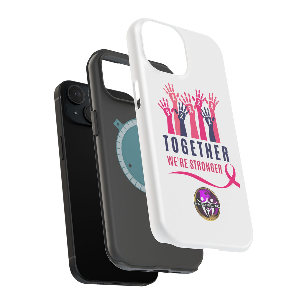 Together We're Stronger" Durable Phone Case - Ultimate Protection for Your Device Resilient I Together We're Stronger Phone Case - Built to Withestand Every Challenge Premium Tough Phone Case with I Together We're Stronger Imprint - Unmatched Durability