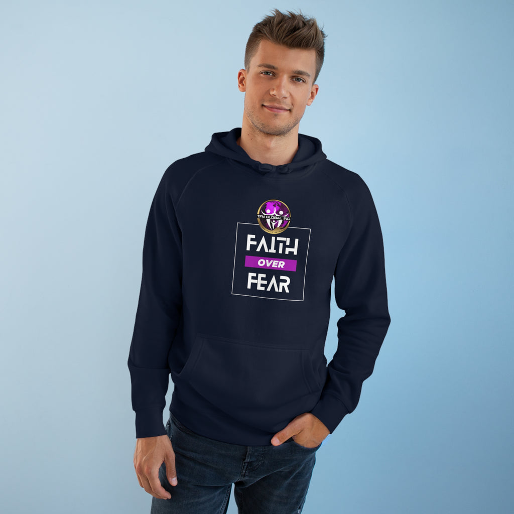 FAITH OVER FEAR Unisex Supply Hoodie I Bold FAITH OVER FEAR Hoodie - Unisex Fit I Comfort and Courage: FAITH OVER FEAR Hoodie I I Stay Strong In FAITH OVER FEAR - Unisex Hoodies