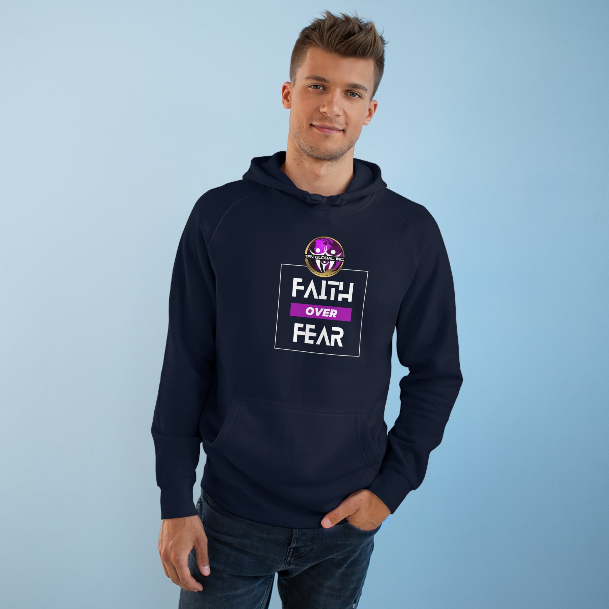 FAITH OVER FEAR Unisex Supply Hoodie I Bold FAITH OVER FEAR Hoodie - Unisex Fit I Comfort and Courage: FAITH OVER FEAR Hoodie I I Stay Strong In FAITH OVER FEAR - Unisex Hoodies
