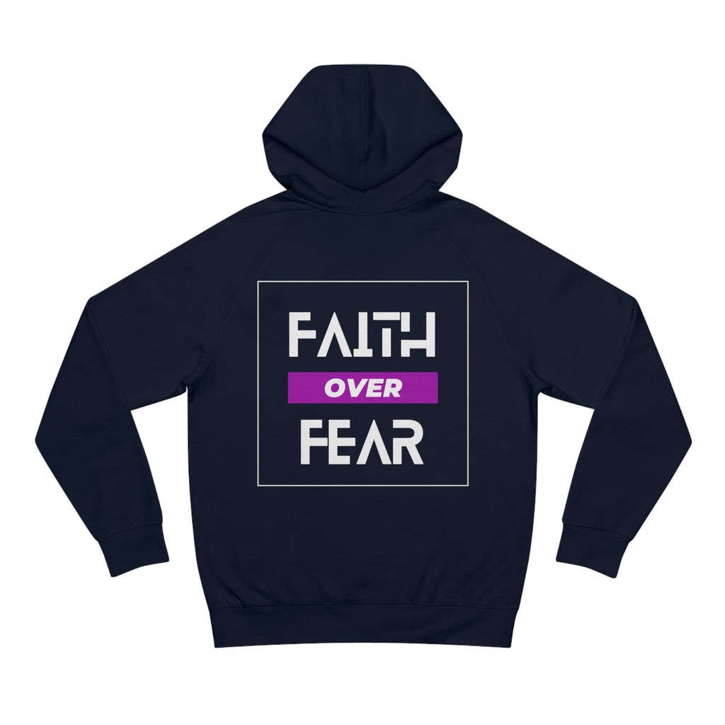 FAITH OVER FEAR Unisex Supply Hoodie I Bold FAITH OVER FEAR Hoodie - Unisex Fit I Comfort and Courage: FAITH OVER FEAR Hoodie I I Stay Strong In FAITH OVER FEAR - Unisex Hoodies