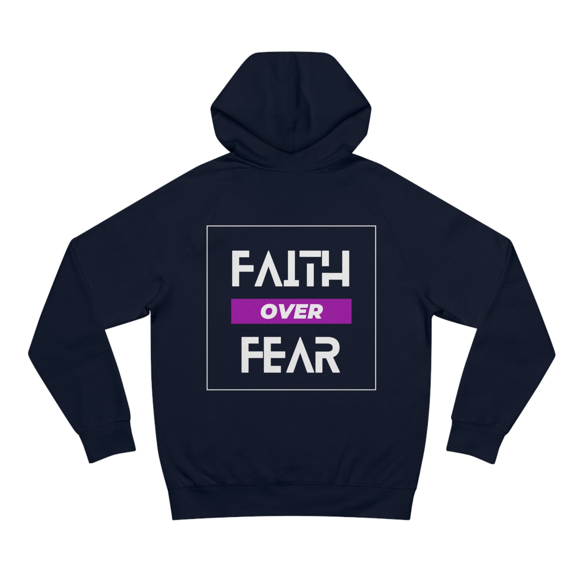 FAITH OVER FEAR Unisex Supply Hoodie I Bold FAITH OVER FEAR Hoodie - Unisex Fit I Comfort and Courage: FAITH OVER FEAR Hoodie I I Stay Strong In FAITH OVER FEAR - Unisex Hoodies