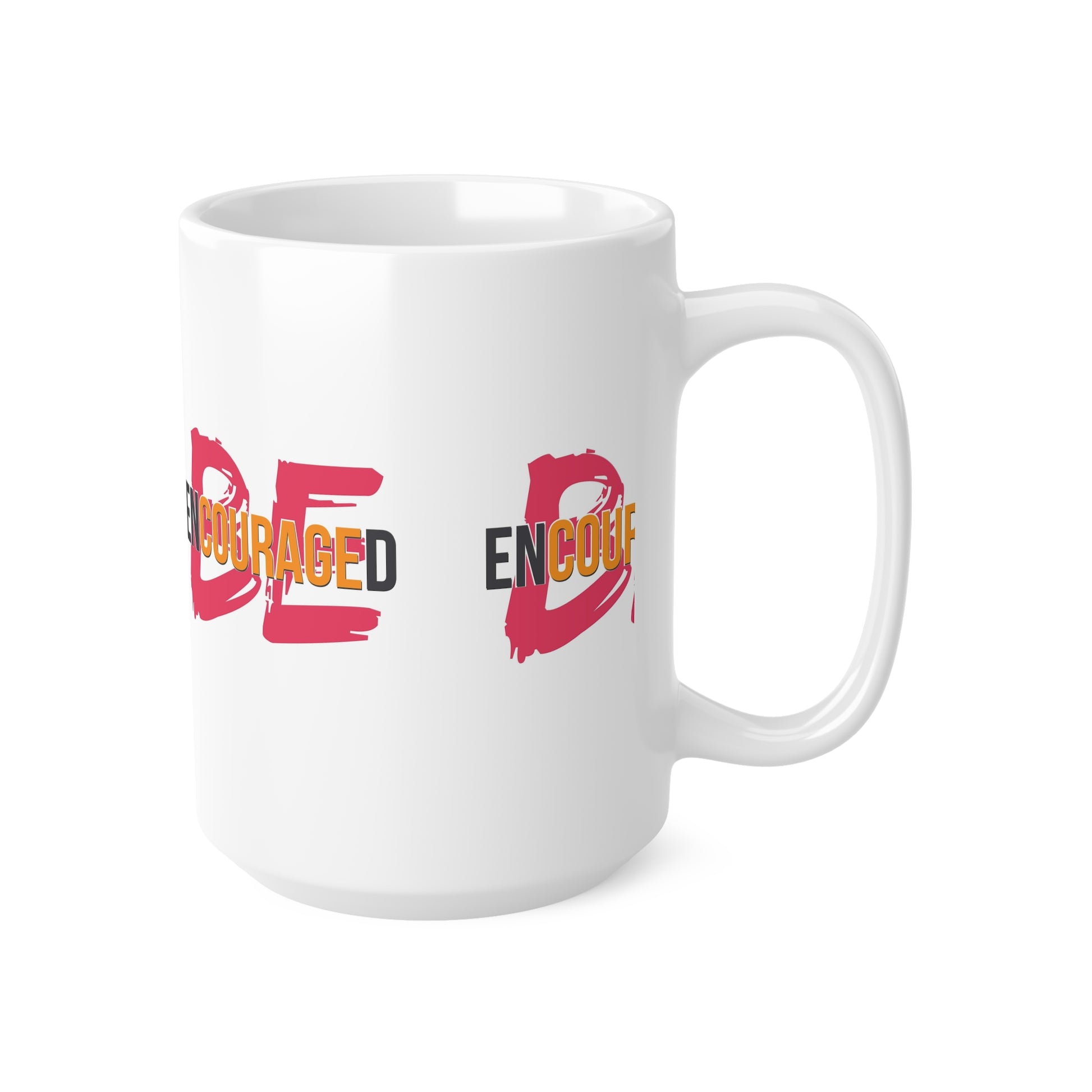 Be Encouraged Elegant Ceramic Coffee Mugs in 11oz & 15oz I Be Encouraged Versatile Ceramic Coffee Cups in 11oz & 15oz Sizes I Be Encouraged Premium Ceramic Coffee Cups, 11oz and 15oz