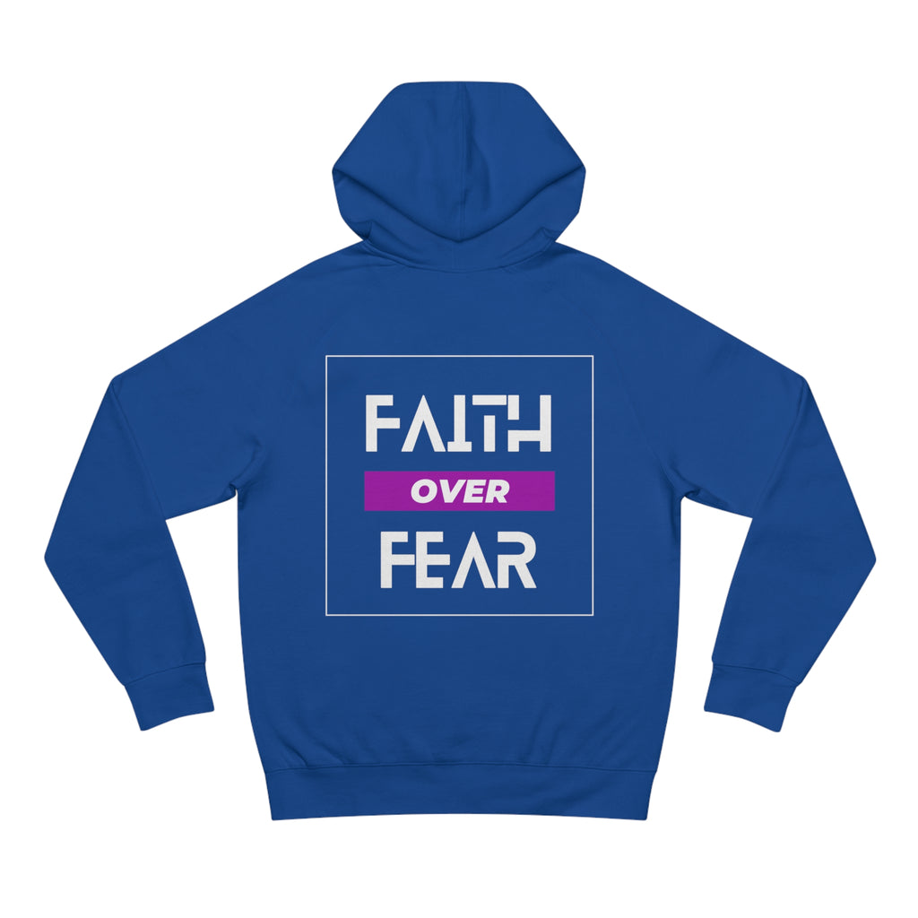 FAITH OVER FEAR Unisex Supply Hoodie I Bold FAITH OVER FEAR Hoodie - Unisex Fit I Comfort and Courage: FAITH OVER FEAR Hoodie I I Stay Strong In FAITH OVER FEAR - Unisex Hoodies