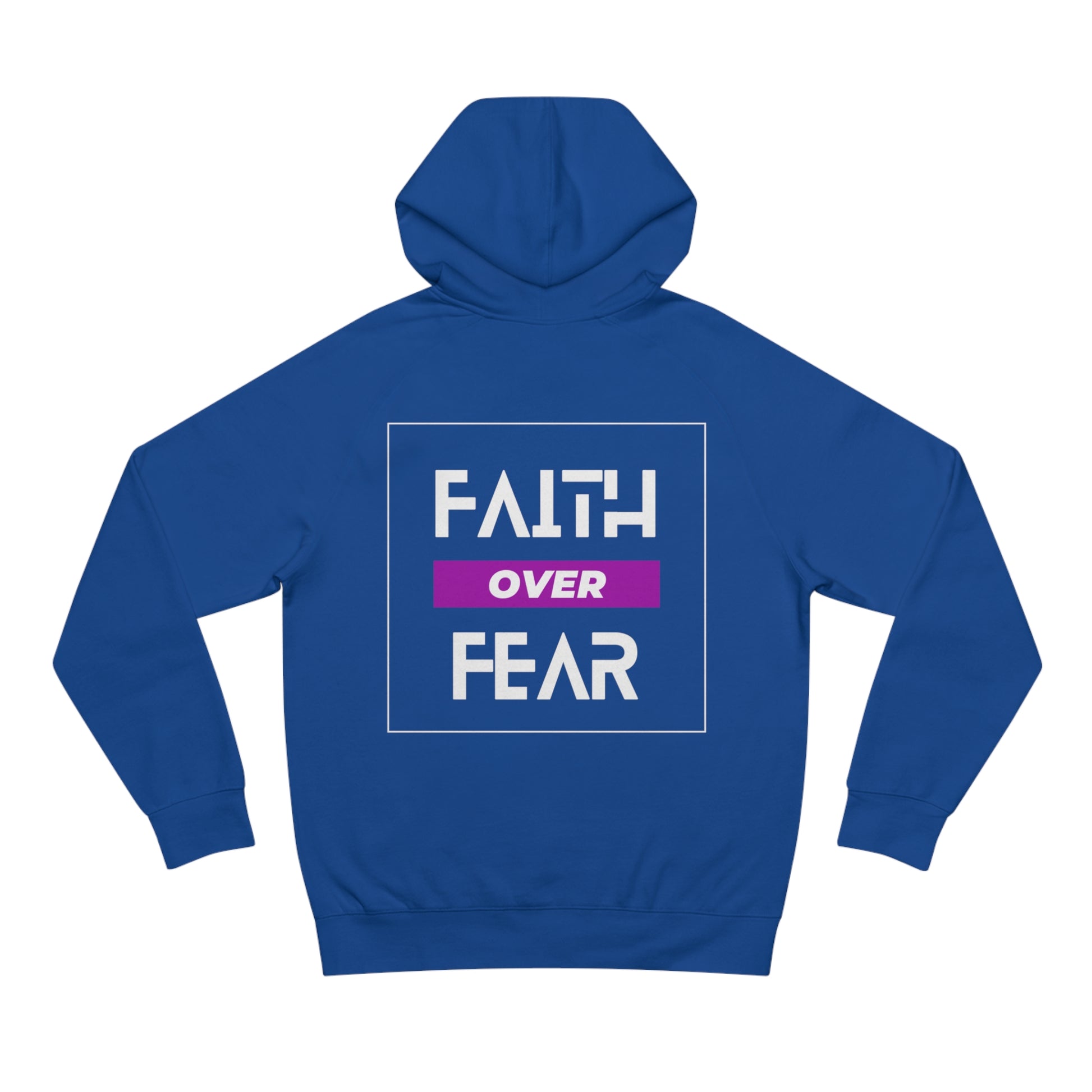 FAITH OVER FEAR Unisex Supply Hoodie I Bold FAITH OVER FEAR Hoodie - Unisex Fit I Comfort and Courage: FAITH OVER FEAR Hoodie I I Stay Strong In FAITH OVER FEAR - Unisex Hoodies
