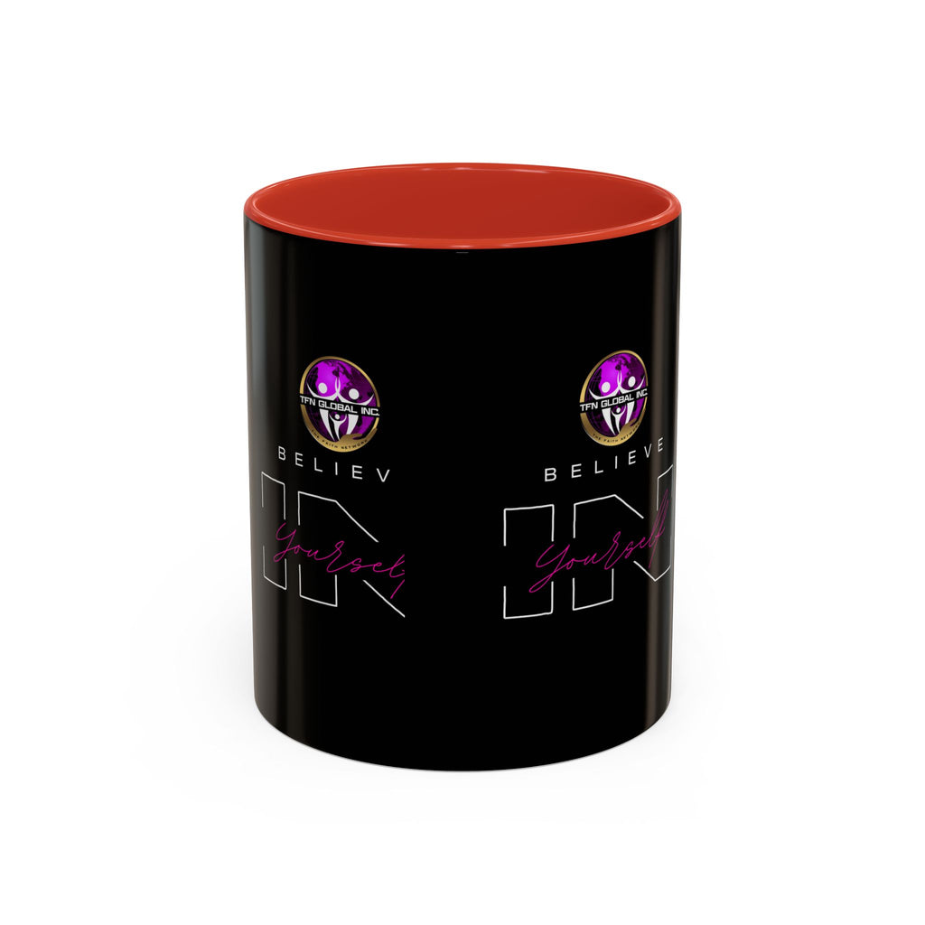 Believe in Yourself Accent Coffee Mug - 11oz I 15oz Accent Mug: Believe in Yourself Motivation I Empowering Believe in Yourself Motivation I Empowering Believe in Yourself Coffee Mug - 11oz I 15oz Accent Mug with Inspirational "Believe in Yourself" Print