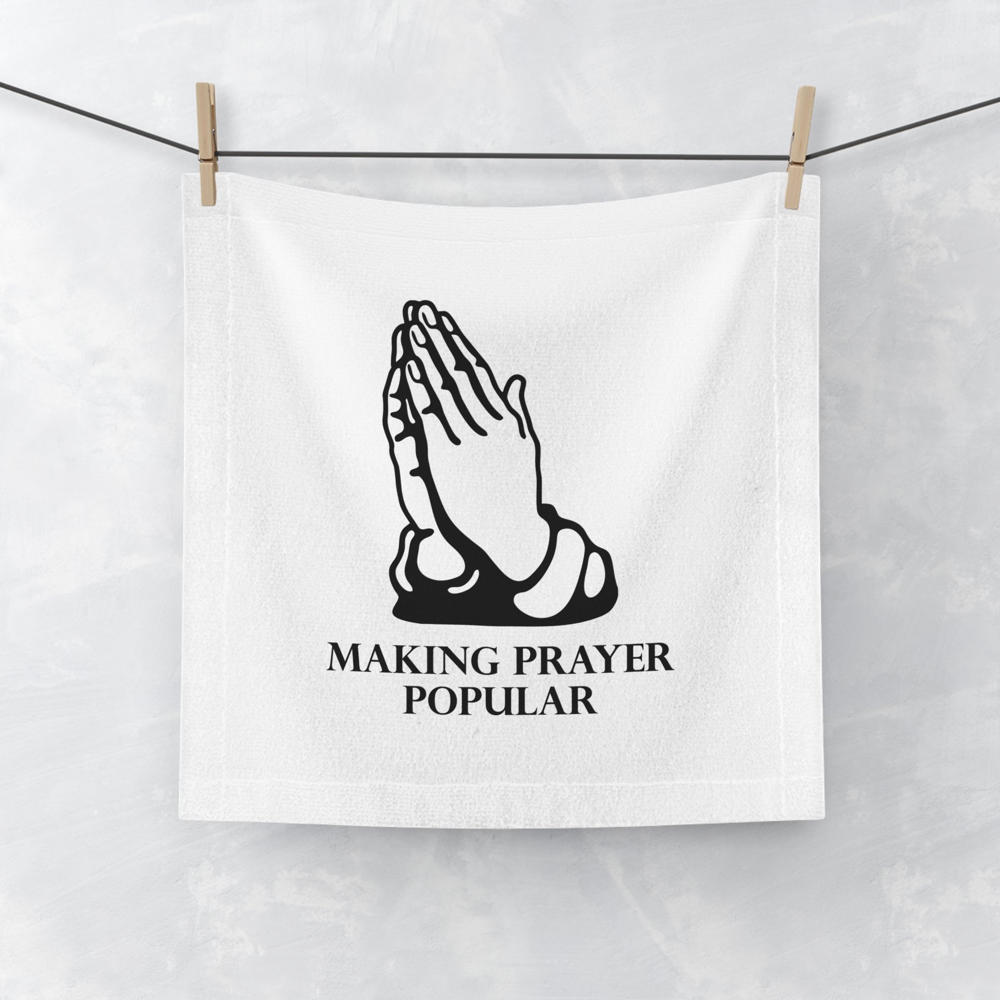 Prayer Made Popular Face Towel l Making Prayer Popular Face Towel