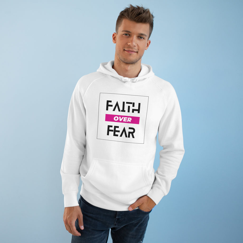 FAITH OVER FEAR Unisex Supply Hoodie I Bold FAITH OVER FEAR Hoodie - Unisex Fit I Comfort and Courage: FAITH OVER FEAR Hoodie I I Stay Strong In FAITH OVER FEAR - Unisex Hoodies