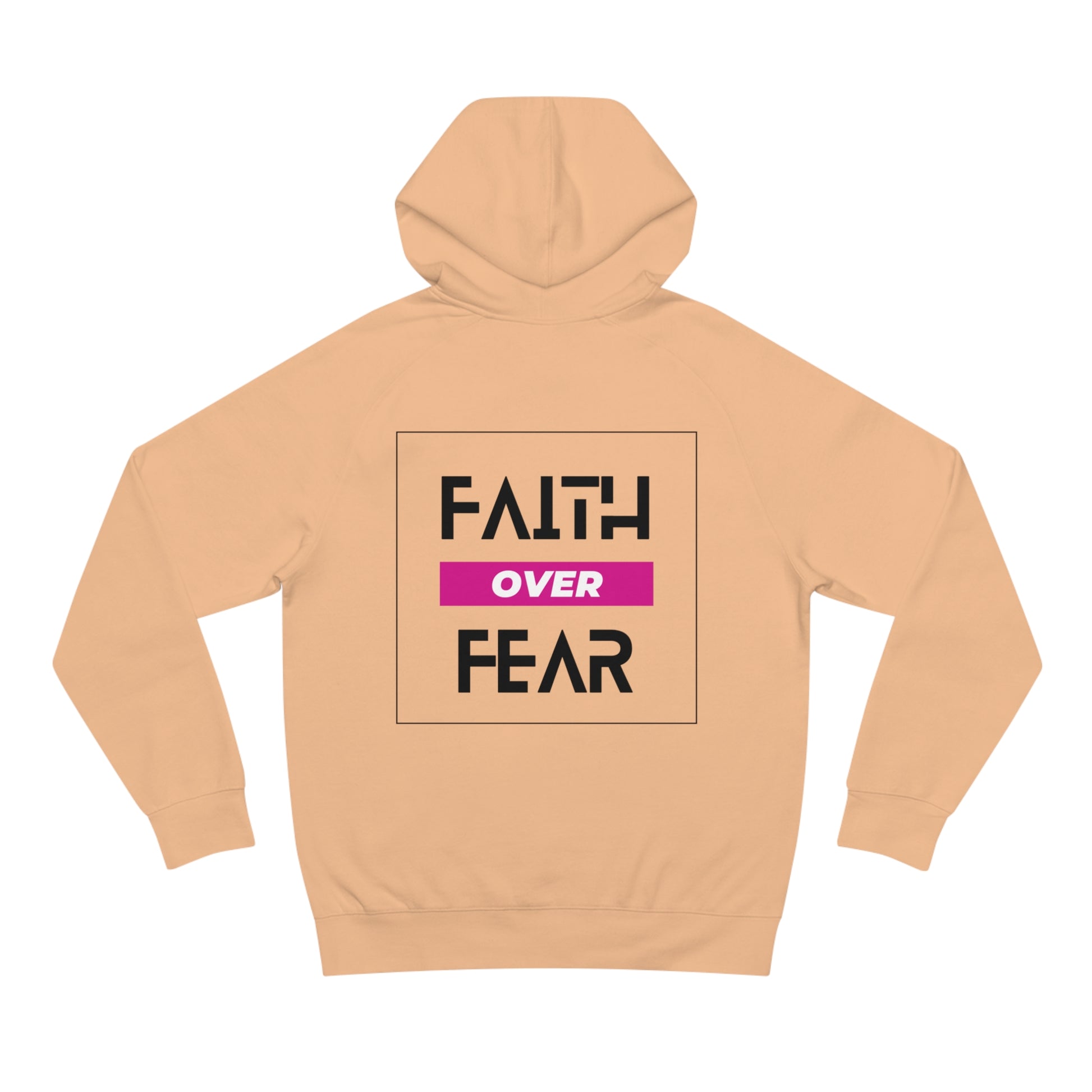 FAITH OVER FEAR Unisex Supply Hoodie I Bold FAITH OVER FEAR Hoodie - Unisex Fit I Comfort and Courage: FAITH OVER FEAR Hoodie I I Stay Strong In FAITH OVER FEAR - Unisex Hoodies