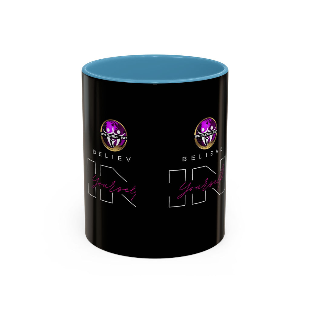 Believe in Yourself Accent Coffee Mug - 11oz I 15oz Accent Mug: Believe in Yourself Motivation I Empowering Believe in Yourself Motivation I Empowering Believe in Yourself Coffee Mug - 11oz I 15oz Accent Mug with Inspirational "Believe in Yourself" Print