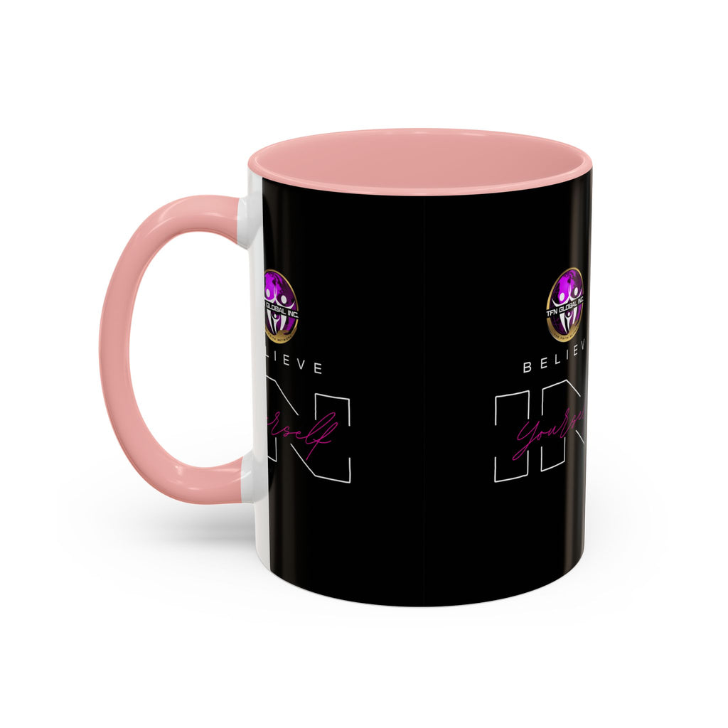Believe in Yourself Accent Coffee Mug - 11oz I 15oz Accent Mug: Believe in Yourself Motivation I Empowering Believe in Yourself Motivation I Empowering Believe in Yourself Coffee Mug - 11oz I 15oz Accent Mug with Inspirational "Believe in Yourself" Print