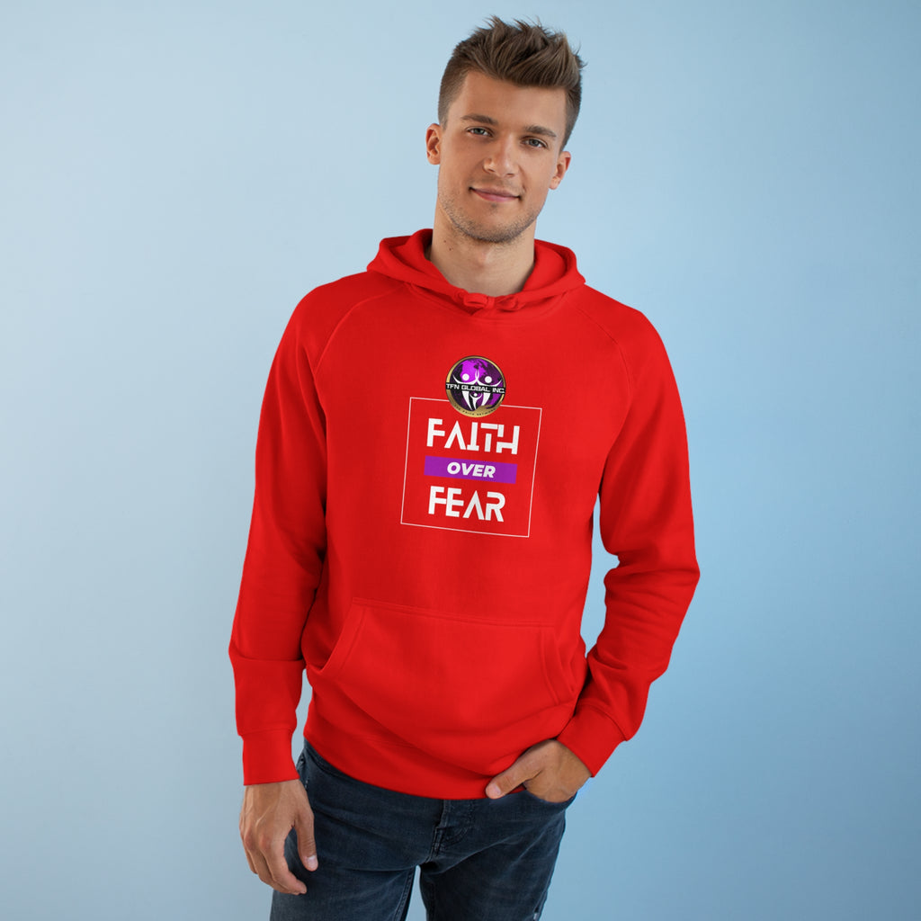FAITH OVER FEAR Unisex Supply Hoodie I Bold FAITH OVER FEAR Hoodie - Unisex Fit I Comfort and Courage: FAITH OVER FEAR Hoodie I I Stay Strong In FAITH OVER FEAR - Unisex Hoodies