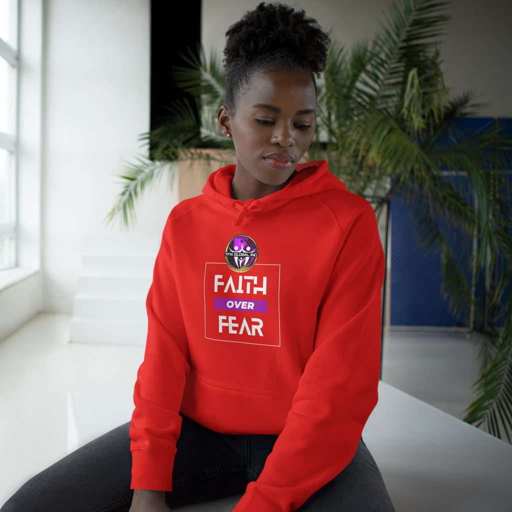 FAITH OVER FEAR Unisex Supply Hoodie I Bold FAITH OVER FEAR Hoodie - Unisex Fit I Comfort and Courage: FAITH OVER FEAR Hoodie I I Stay Strong In FAITH OVER FEAR - Unisex Hoodies