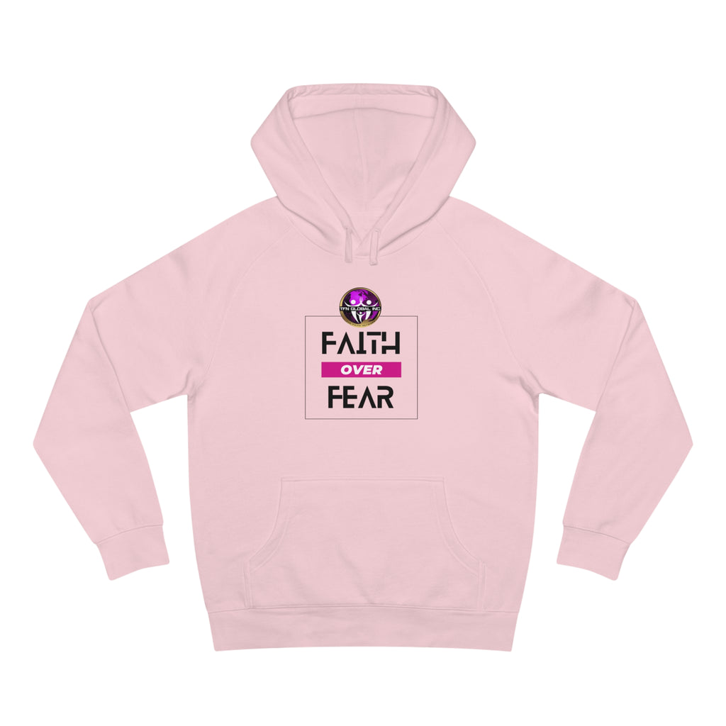 FAITH OVER FEAR Unisex Supply Hoodie I Bold FAITH OVER FEAR Hoodie - Unisex Fit I Comfort and Courage: FAITH OVER FEAR Hoodie I I Stay Strong In FAITH OVER FEAR - Unisex Hoodies