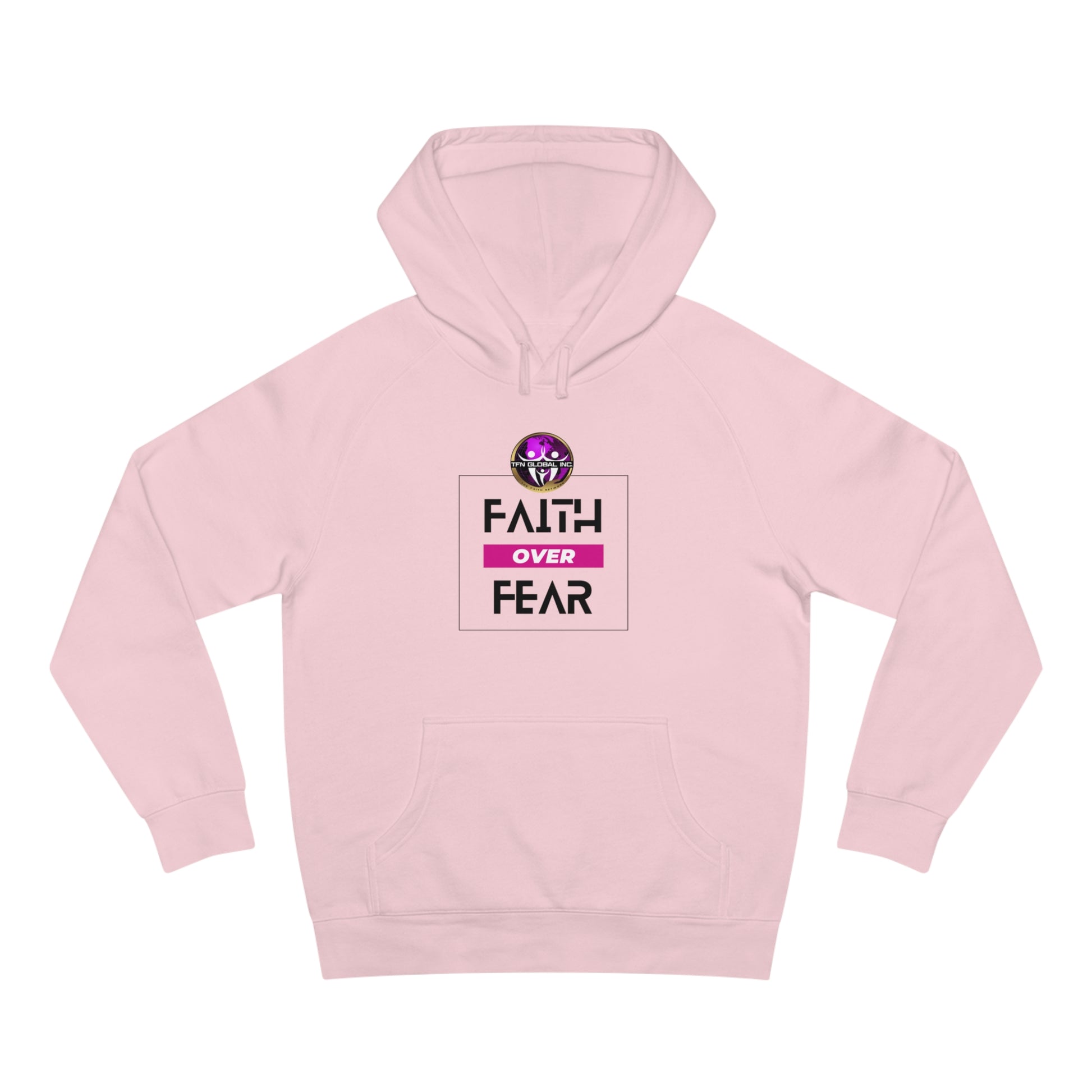 FAITH OVER FEAR Unisex Supply Hoodie I Bold FAITH OVER FEAR Hoodie - Unisex Fit I Comfort and Courage: FAITH OVER FEAR Hoodie I I Stay Strong In FAITH OVER FEAR - Unisex Hoodies