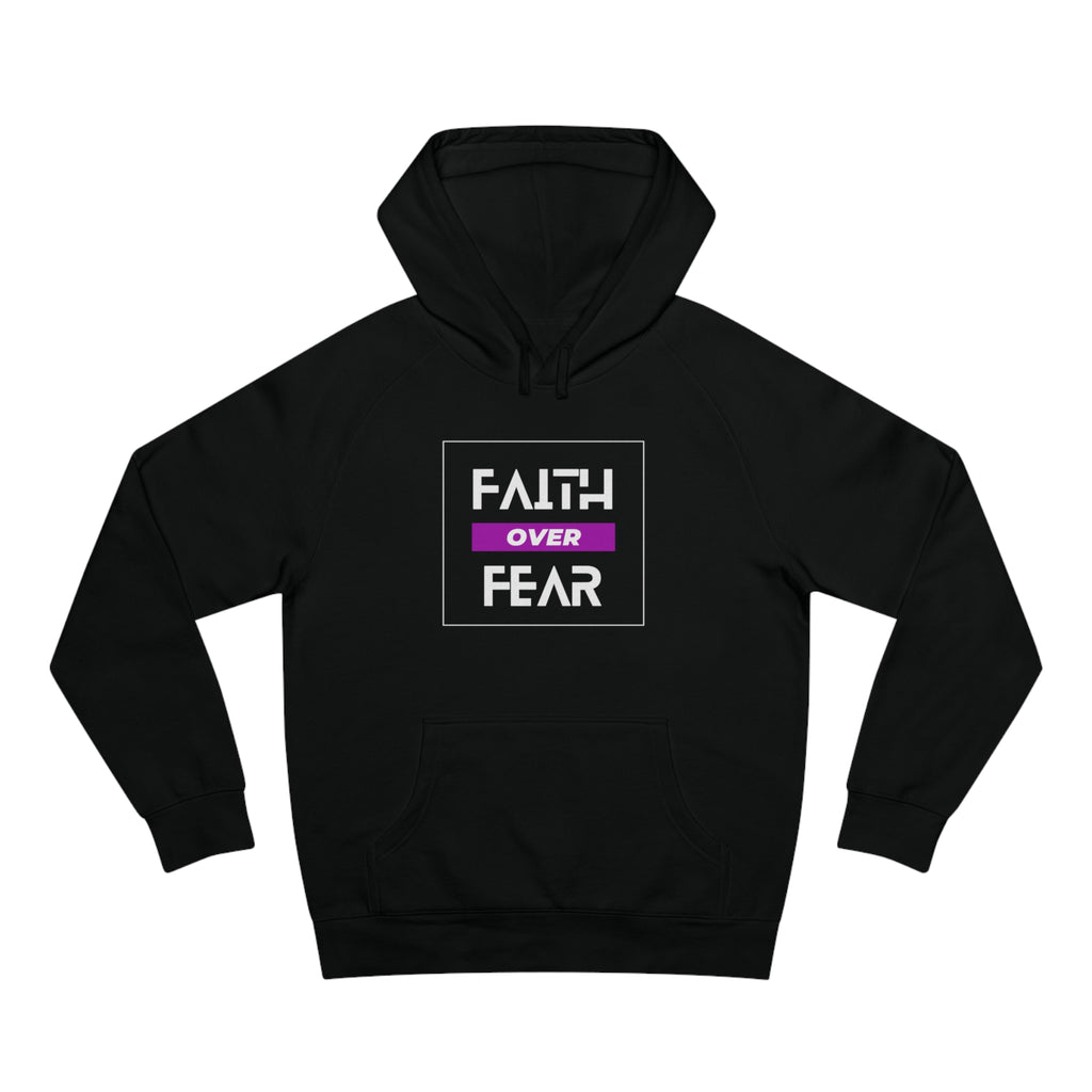 FAITH OVER FEAR Unisex Supply Hoodie I Bold FAITH OVER FEAR Hoodie - Unisex Fit I Comfort and Courage: FAITH OVER FEAR Hoodie I I Stay Strong In FAITH OVER FEAR - Unisex Hoodies