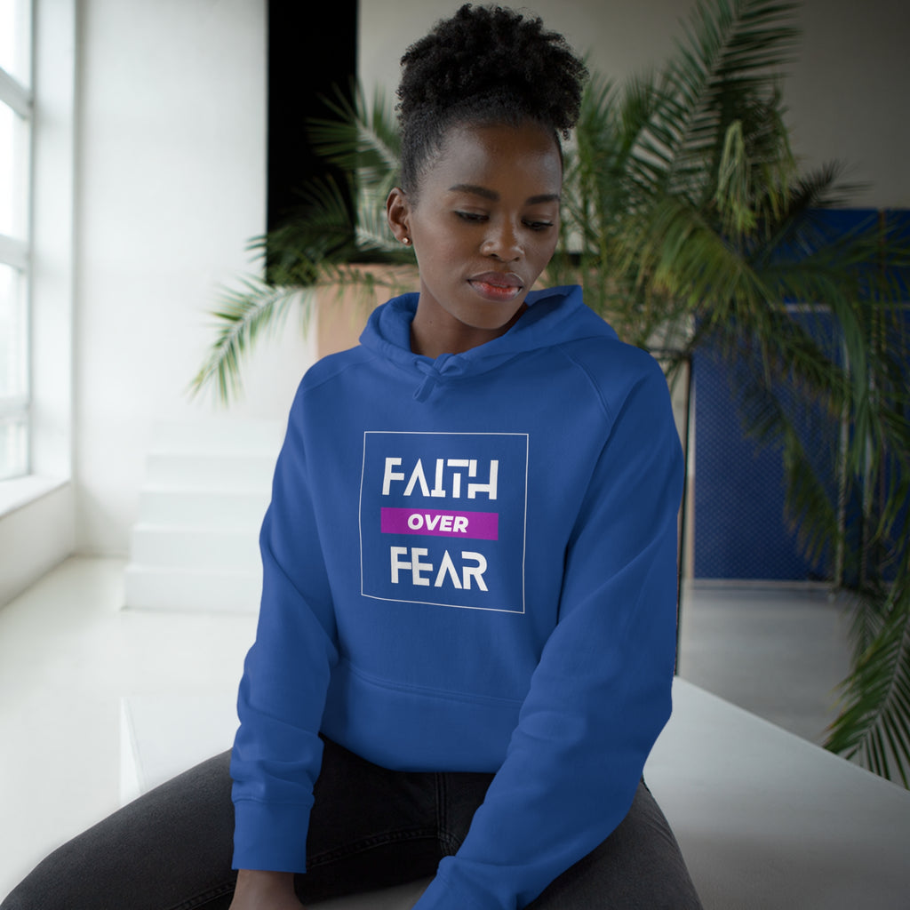 FAITH OVER FEAR Unisex Supply Hoodie I Bold FAITH OVER FEAR Hoodie - Unisex Fit I Comfort and Courage: FAITH OVER FEAR Hoodie I I Stay Strong In FAITH OVER FEAR - Unisex Hoodies