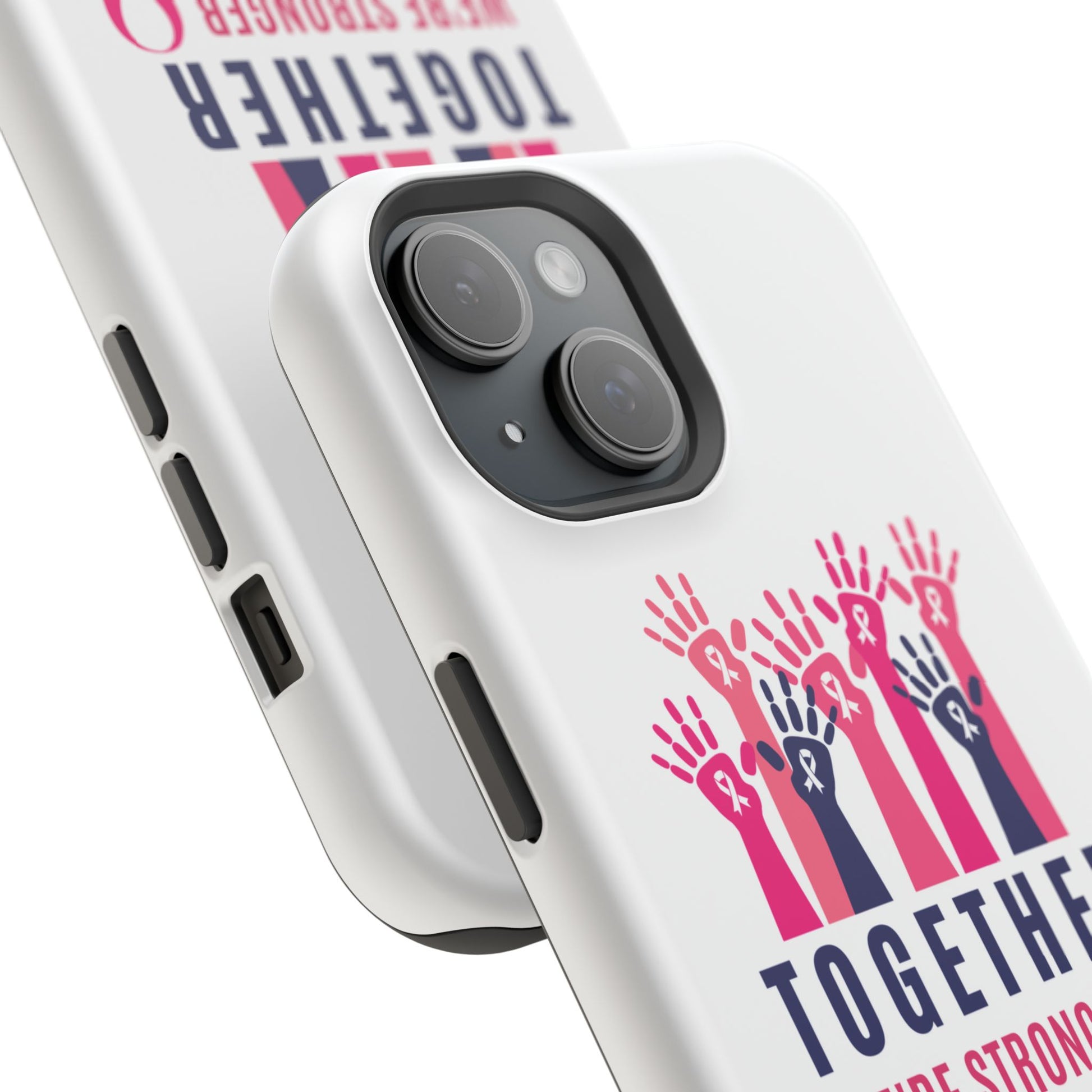 Together We're Stronger" Durable Phone Case - Ultimate Protection for Your Device Resilient I Together We're Stronger Phone Case - Built to Withestand Every Challenge Premium Tough Phone Case with I Together We're Stronger Imprint - Unmatched Durability