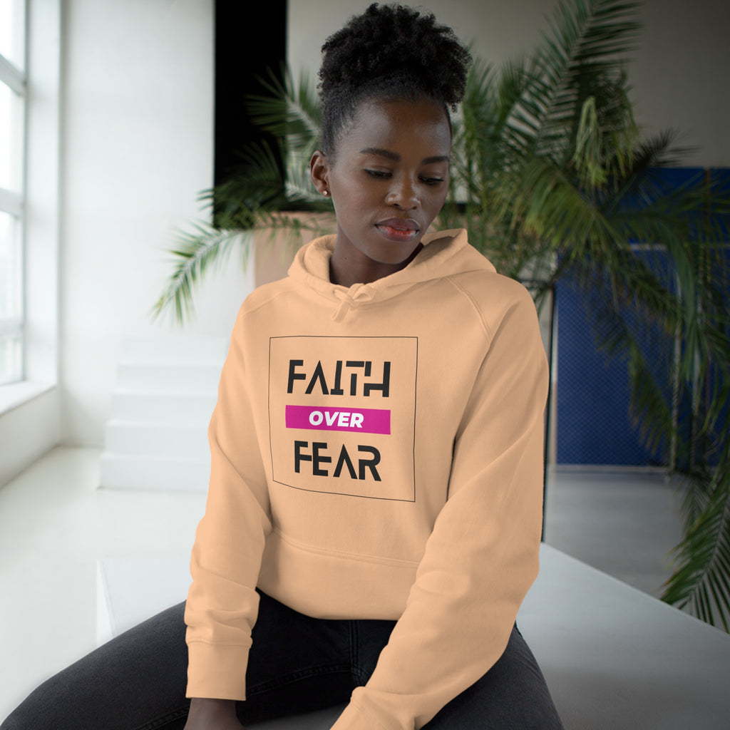 FAITH OVER FEAR Unisex Supply Hoodie I Bold FAITH OVER FEAR Hoodie - Unisex Fit I Comfort and Courage: FAITH OVER FEAR Hoodie I I Stay Strong In FAITH OVER FEAR - Unisex Hoodies