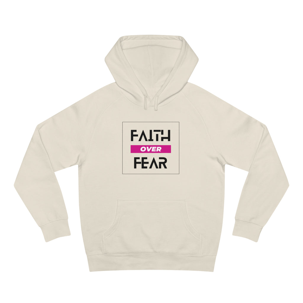 FAITH OVER FEAR Unisex Supply Hoodie I Bold FAITH OVER FEAR Hoodie - Unisex Fit I Comfort and Courage: FAITH OVER FEAR Hoodie I I Stay Strong In FAITH OVER FEAR - Unisex Hoodies