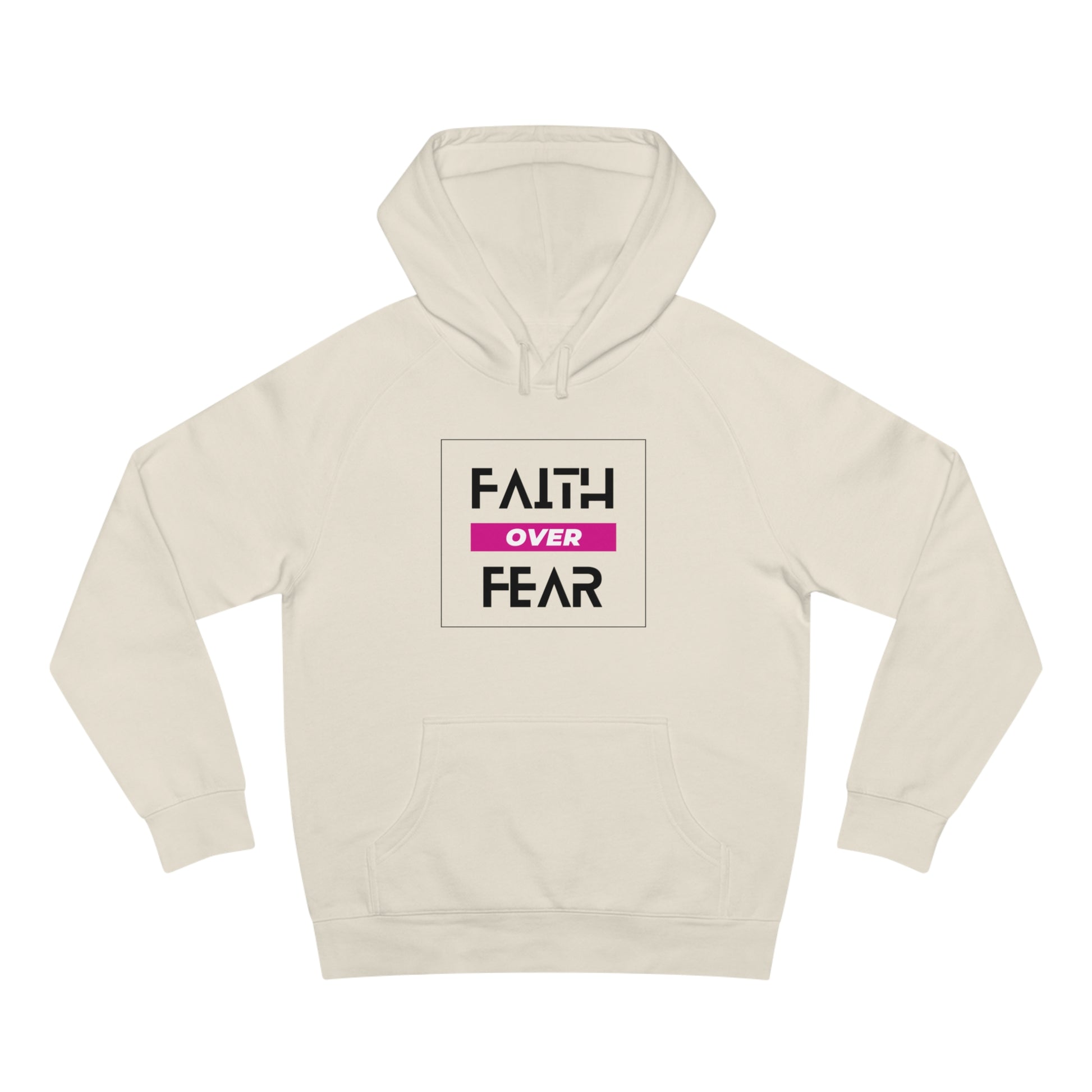 FAITH OVER FEAR Unisex Supply Hoodie I Bold FAITH OVER FEAR Hoodie - Unisex Fit I Comfort and Courage: FAITH OVER FEAR Hoodie I I Stay Strong In FAITH OVER FEAR - Unisex Hoodies