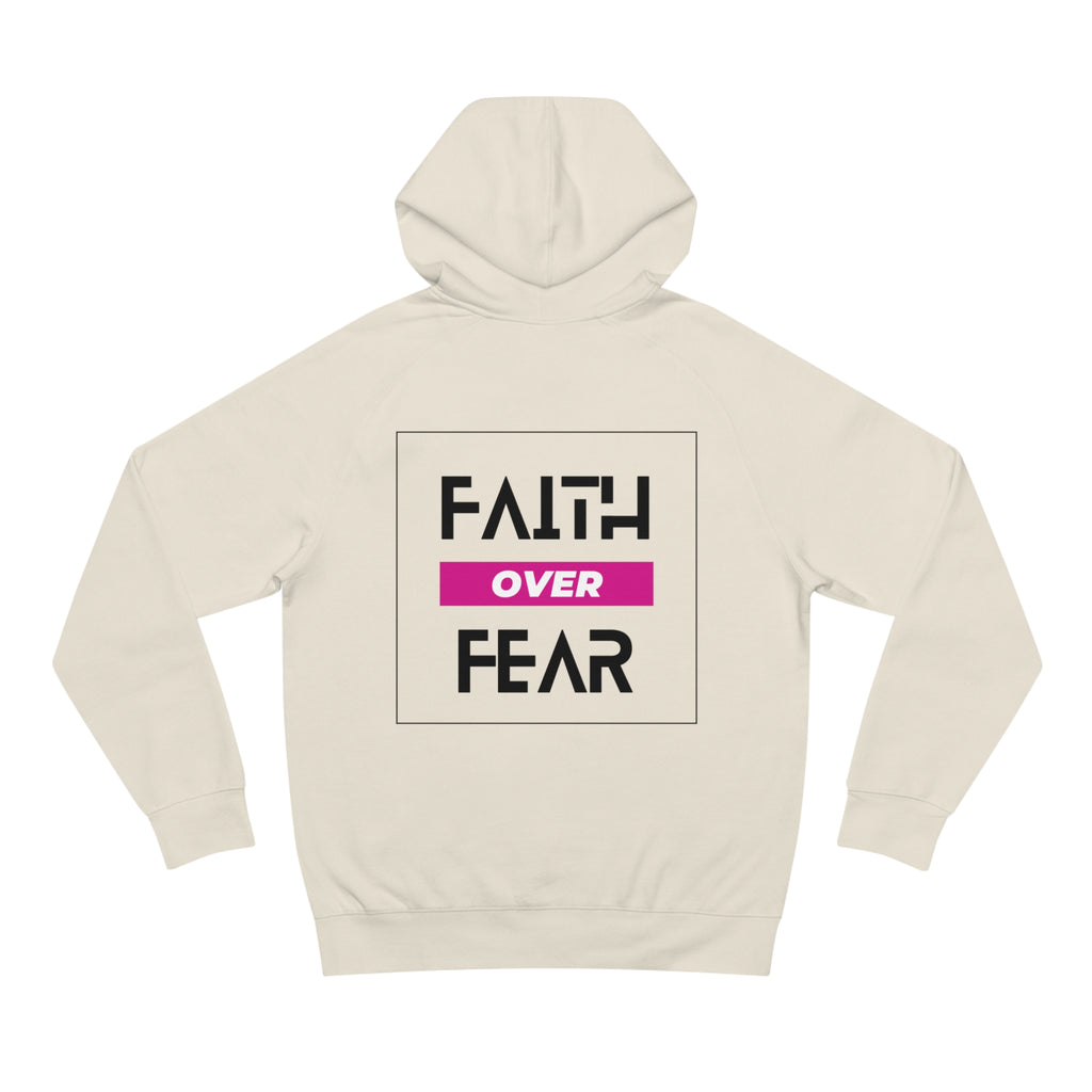 FAITH OVER FEAR Unisex Supply Hoodie I Bold FAITH OVER FEAR Hoodie - Unisex Fit I Comfort and Courage: FAITH OVER FEAR Hoodie I I Stay Strong In FAITH OVER FEAR - Unisex Hoodies