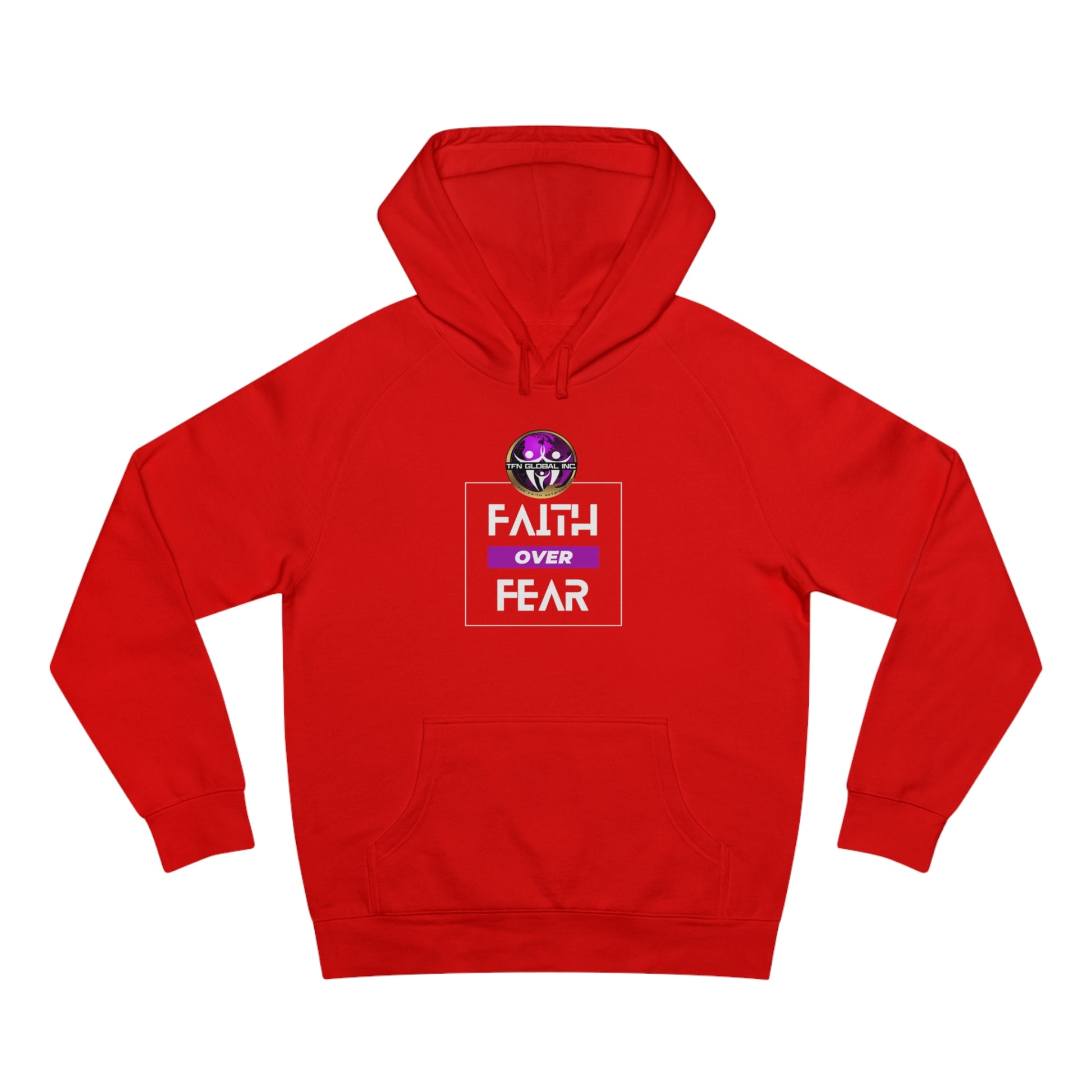 FAITH OVER FEAR Unisex Supply Hoodie I Bold FAITH OVER FEAR Hoodie - Unisex Fit I Comfort and Courage: FAITH OVER FEAR Hoodie I I Stay Strong In FAITH OVER FEAR - Unisex Hoodies