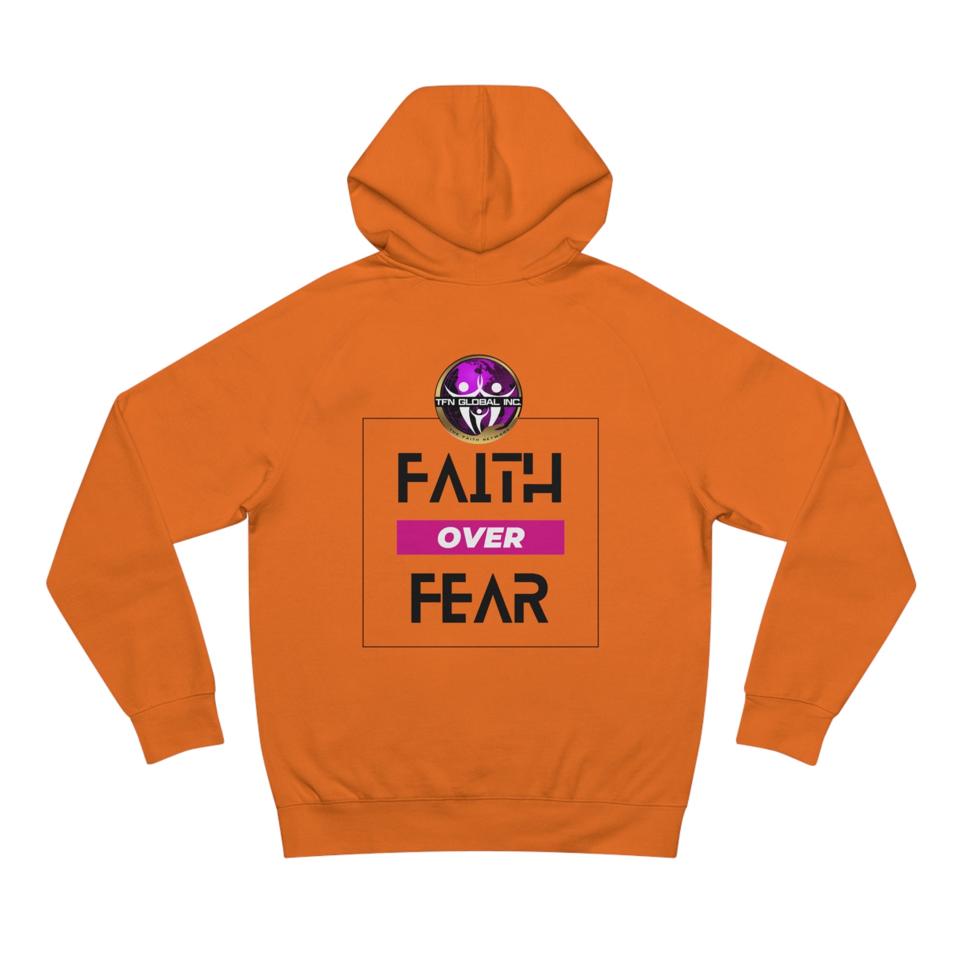 FAITH OVER FEAR Unisex Supply Hoodie I Bold FAITH OVER FEAR Hoodie - Unisex Fit I Comfort and Courage: FAITH OVER FEAR Hoodie I I Stay Strong In FAITH OVER FEAR - Unisex Hoodies