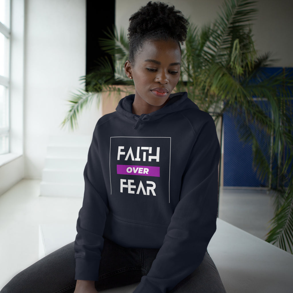 FAITH OVER FEAR Unisex Supply Hoodie I Bold FAITH OVER FEAR Hoodie - Unisex Fit I Comfort and Courage: FAITH OVER FEAR Hoodie I I Stay Strong In FAITH OVER FEAR - Unisex Hoodies
