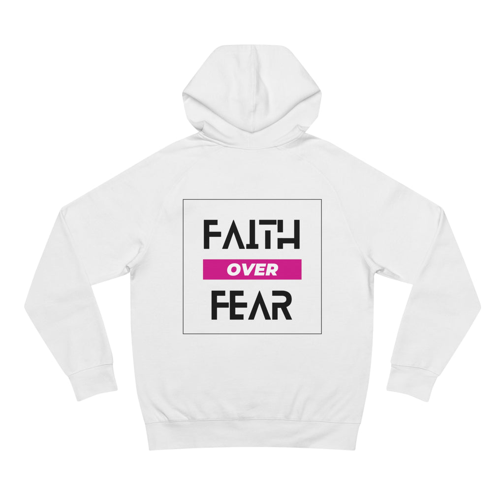FAITH OVER FEAR Unisex Supply Hoodie I Bold FAITH OVER FEAR Hoodie - Unisex Fit I Comfort and Courage: FAITH OVER FEAR Hoodie I I Stay Strong In FAITH OVER FEAR - Unisex Hoodies