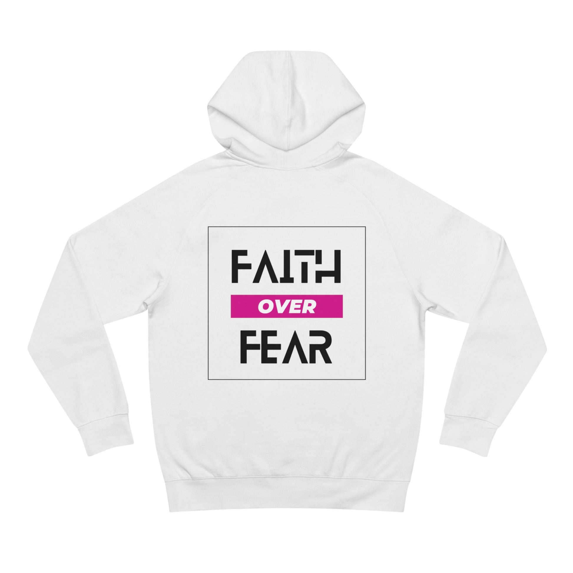 FAITH OVER FEAR Unisex Supply Hoodie I Bold FAITH OVER FEAR Hoodie - Unisex Fit I Comfort and Courage: FAITH OVER FEAR Hoodie I I Stay Strong In FAITH OVER FEAR - Unisex Hoodies