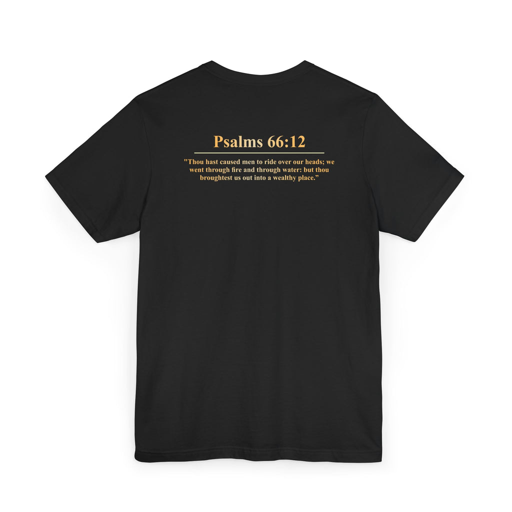 The Wealthy Place T-Shirt — "Psalms 66:12" Inspirational Christian Tee