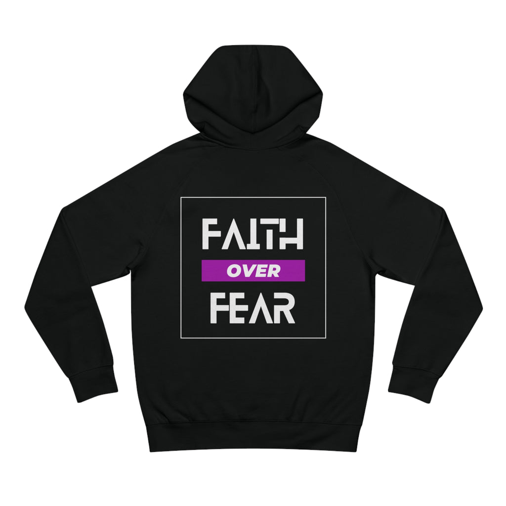 FAITH OVER FEAR Unisex Supply Hoodie I Bold FAITH OVER FEAR Hoodie - Unisex Fit I Comfort and Courage: FAITH OVER FEAR Hoodie I I Stay Strong In FAITH OVER FEAR - Unisex Hoodies