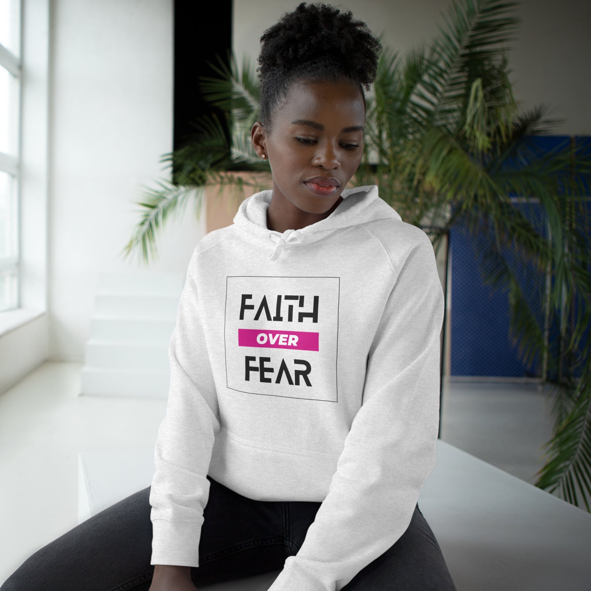 FAITH OVER FEAR Unisex Supply Hoodie I Bold FAITH OVER FEAR Hoodie - Unisex Fit I Comfort and Courage: FAITH OVER FEAR Hoodie I I Stay Strong In FAITH OVER FEAR - Unisex Hoodies
