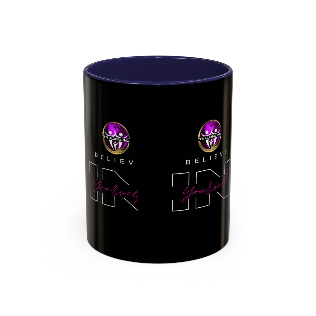 Believe in Yourself Accent Coffee Mug - 11oz I 15oz Accent Mug: Believe in Yourself Motivation I Empowering Believe in Yourself Motivation I Empowering Believe in Yourself Coffee Mug - 11oz I 15oz Accent Mug with Inspirational "Believe in Yourself" Print