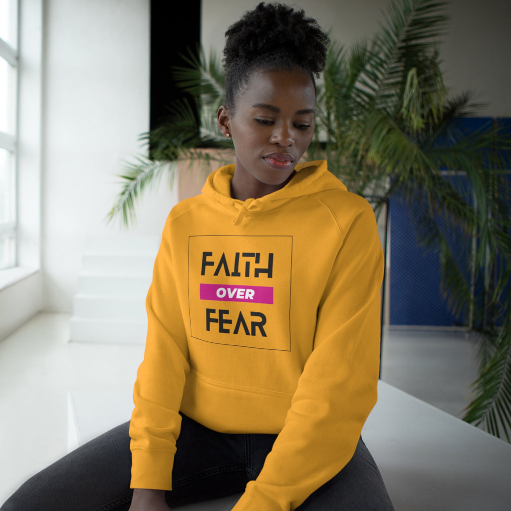 FAITH OVER FEAR Unisex Supply Hoodie I Bold FAITH OVER FEAR Hoodie - Unisex Fit I Comfort and Courage: FAITH OVER FEAR Hoodie I I Stay Strong In FAITH OVER FEAR - Unisex Hoodies